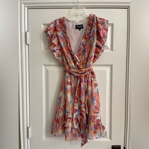 Lucchese Colorful Ruffle Mini Dress